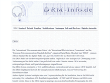 Tablet Screenshot of drm-info.de